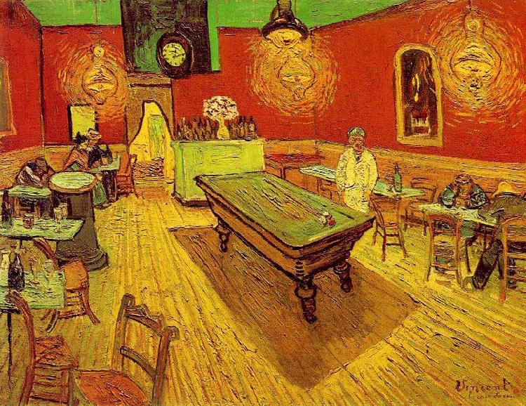 Vincent Van Gogh The Night Cafe oil painting picture